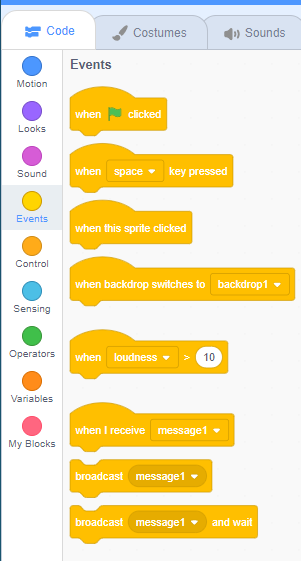 scratch events blocks