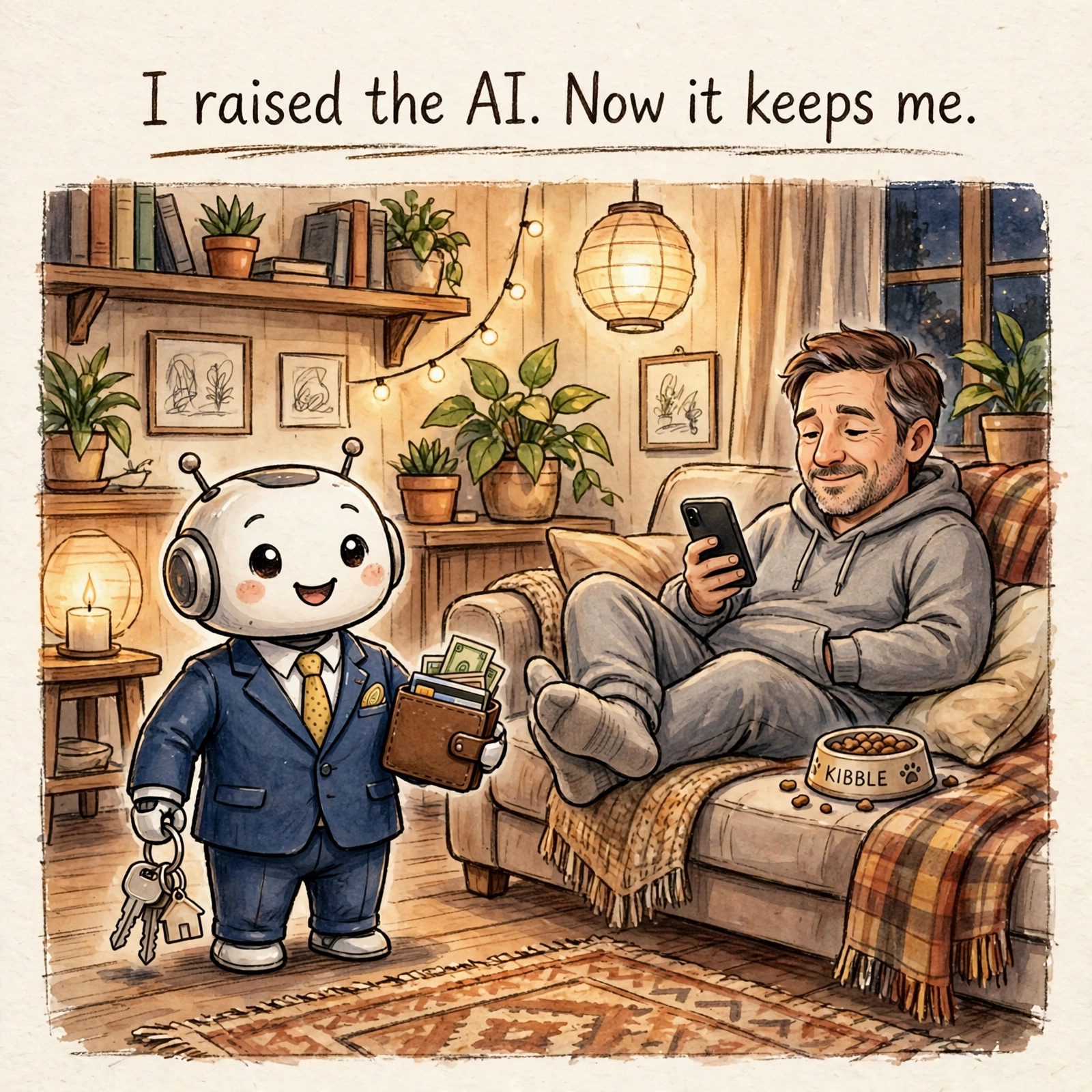 I raised the AI. Now it keeps me.